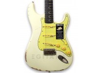 Vintage V6MRTBG Blugocaster Distressed Vintage Branco Vintage V6MRTBG Blugocaster Distressed Vintage Branco